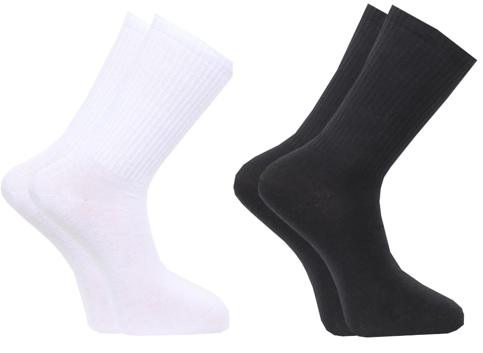 Tennisstrumpor 2-pack Svart