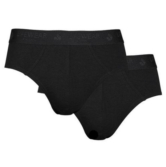 Set med 2 par Life Wear brief kalsonger i bambumaterial, mjuka, andningsbara och hållbara för optimal komfort hela dagen.