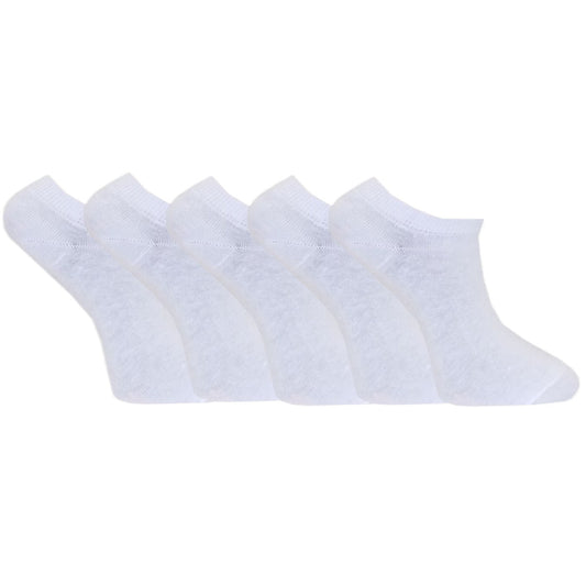 5-Pack Millers Ankelstrumpa Vit Bomull