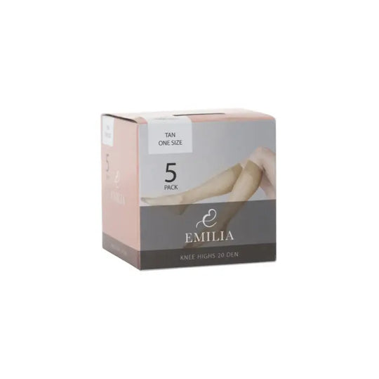 5-Pack Emilia Tan Nylon knästrumpor 20d - Image #1