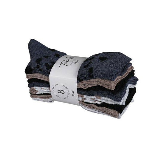 Take damstrumpor 8-pack blandade färger i bomull – mjuka och bekväma strumpor för damer, i ett praktiskt 8-pack, designade för att ge komfort hela dagen.