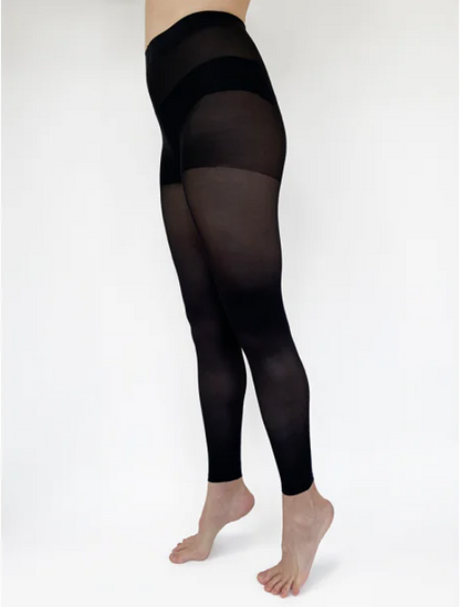 Stödstrumpbyxor Microfiber Svart