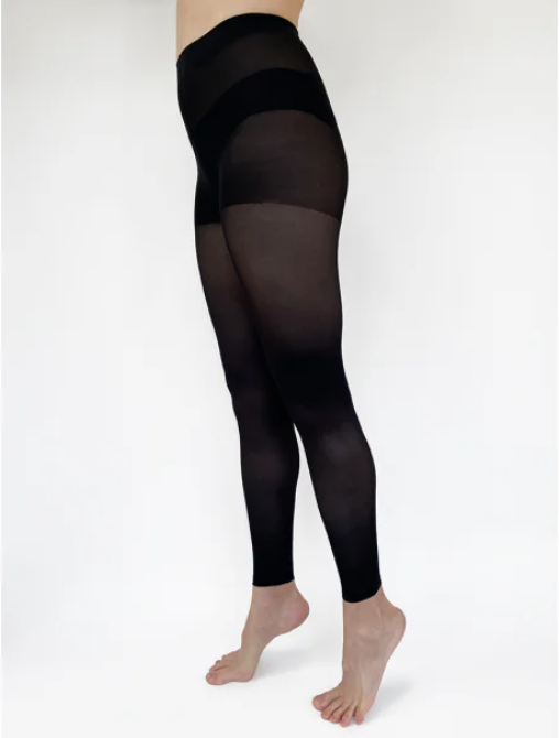 Stödstrumpbyxor Microfiber Svart