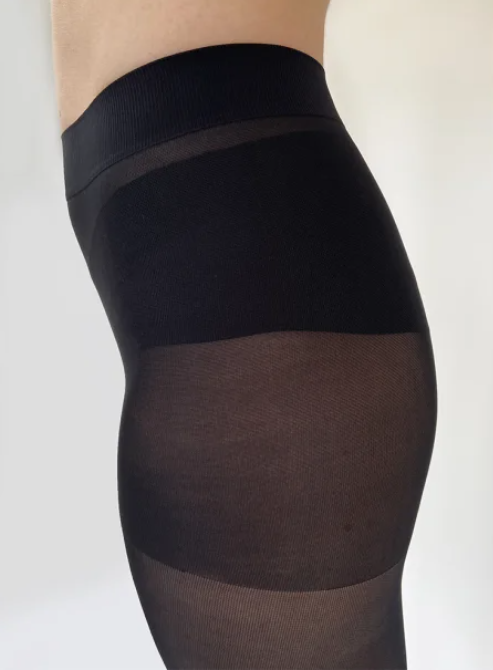 Stödstrumpbyxor Microfiber Svart
