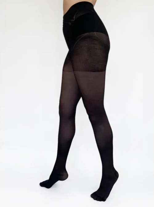 Stödstrumpbyxor Nylon Svart