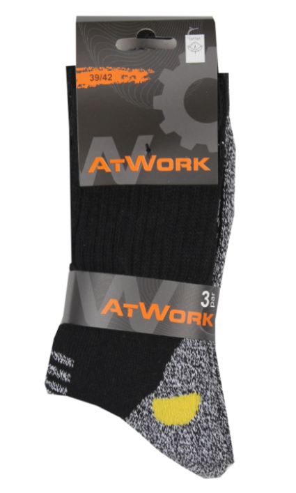 At-Work Kraftig Arbetssocka 3-pack