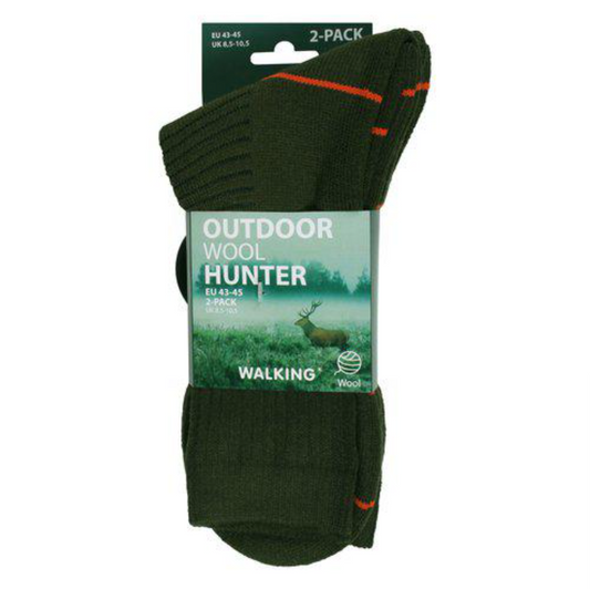 2-Pack Walking Jaktstrumpor i Ull
