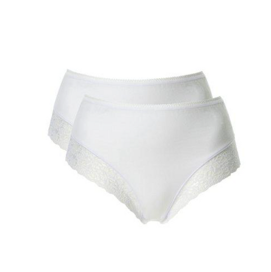 2-Pack Emilia Midi Laced Trosa Vit
