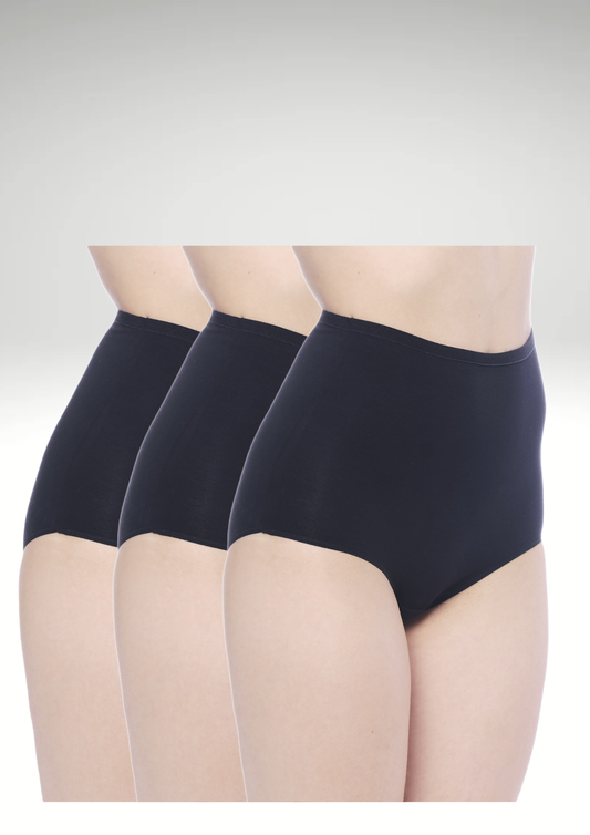 Millers Maxi Trosa Ribb 3-Pack Svart